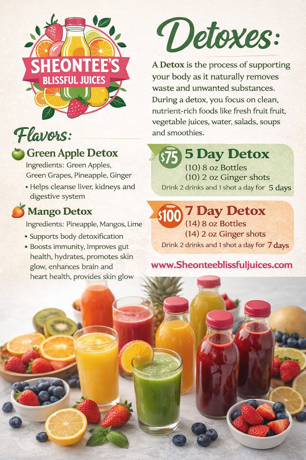 5-Day All-Natural Juice Detox Kit with Ginger Shots
