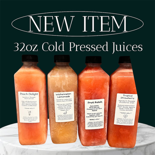 32oz All Natural Cold Pressed Juices