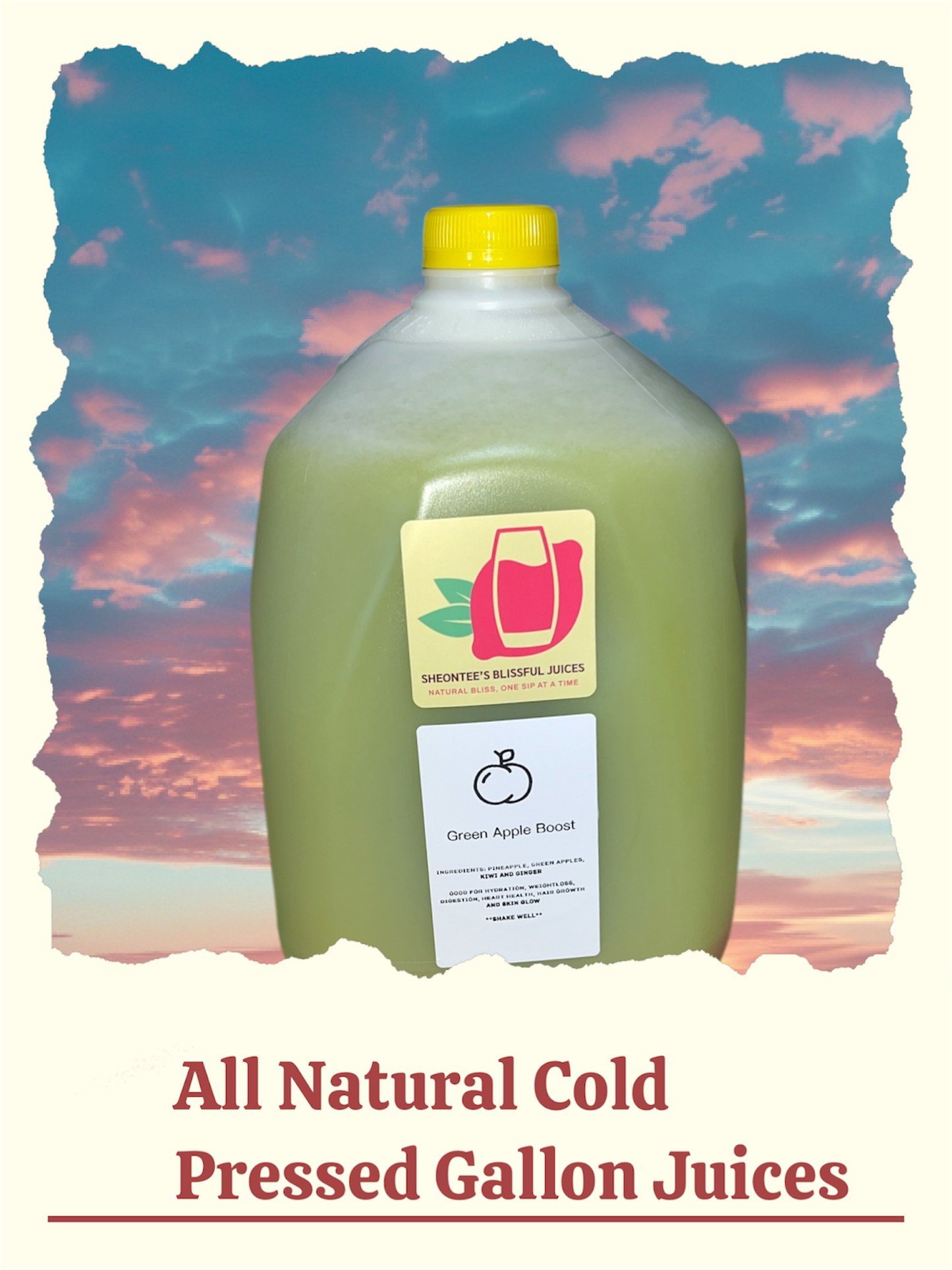 All Natural Cold Pressed (1) Gallon Juices